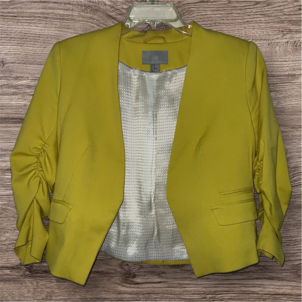 Forever 21 3/4 Sleeve Cropped Blazer Size 10